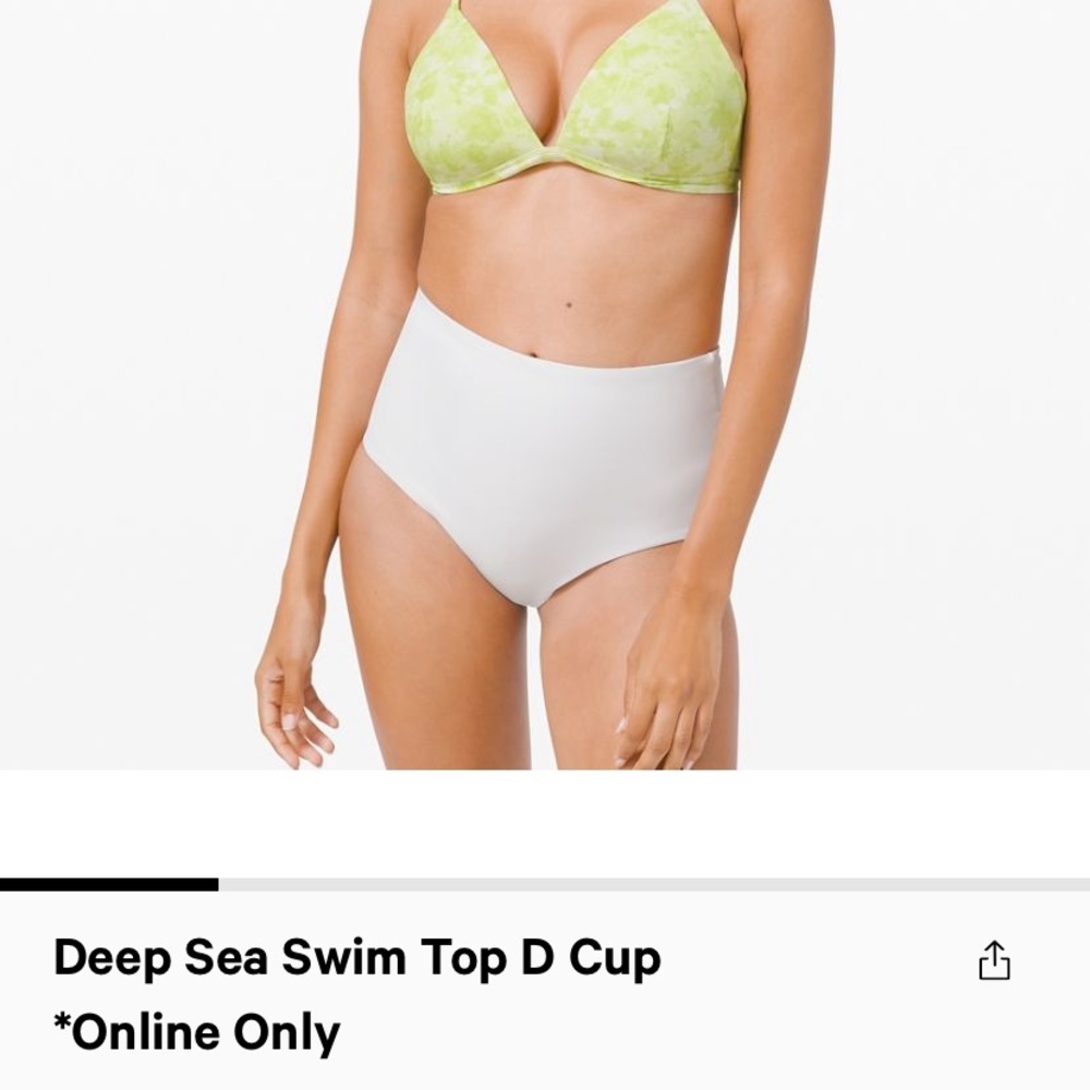 lulu Deep Sea Swim Top D Cup
